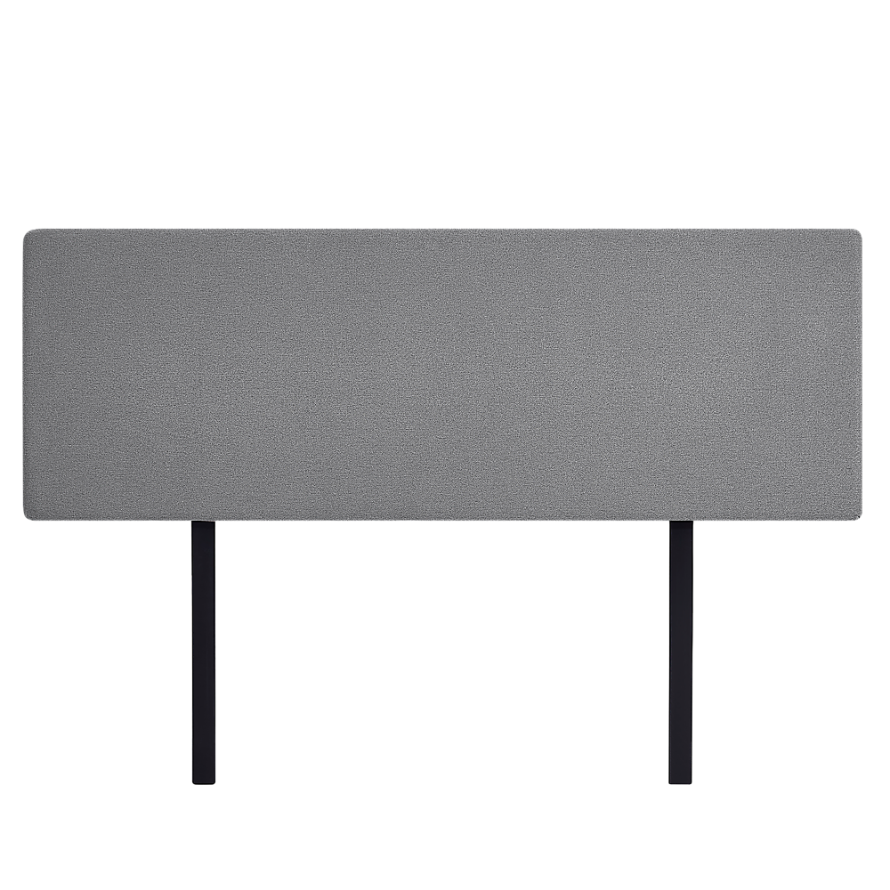 Deluxe King Bed Headboard in Charcoal Linen Fabric with Removable Cover