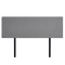Deluxe King Bed Headboard in Charcoal Linen Fabric with Removable Cover