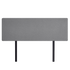 Deluxe King Bed Headboard in Charcoal Linen Fabric with Removable Cover