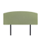 Linen Fabric Double Bed Curved Headboard Bedhead - Olive Green