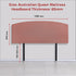 Linen Fabric Queen Bed Curved Headboard Bedhead - Pearl Copper Brown