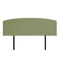 Linen Fabric King Bed Curved Headboard Bedhead - Olive Green