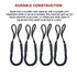 4 Pack Marine Bungee Dock Line Boat Mooring Rope Anchor Cord Stretch
