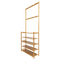 Large Wooden 5 Tiers Hat Coat Stand Clothes Shoe Rack Hanger Hooks Shelf Storage