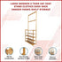Large Wooden 5 Tiers Hat Coat Stand Clothes Shoe Rack Hanger Hooks Shelf Storage