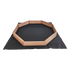 Kids Large Octagonal Wooden Sandpit, FSC Certified Timber, 206cm Bench Seats