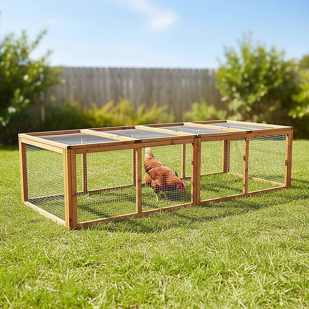Chicken coop LARGE Run Guinea Pig Cage Villa Extension Rabbit hutch house pen