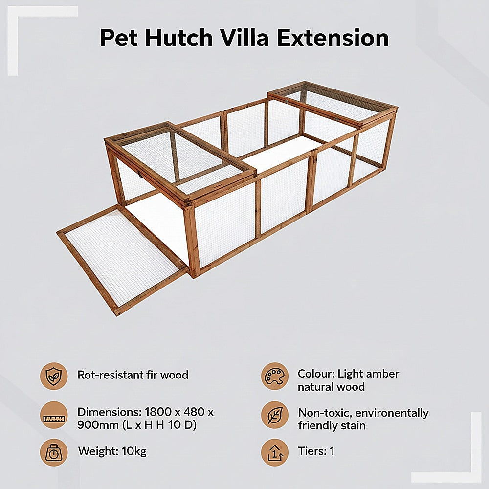 Chicken coop LARGE Run Guinea Pig Cage Villa Extension Rabbit hutch house pen