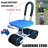 Gardening Seat Portable Height Adjustable Folding Stool Kneeling Pad