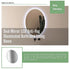 Oval Mirror LED Anti-Fog Illuminated Bathroom Living Room