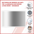 Rectangular Mirror LED Anti-Fog Illuminated Bathroom Living Room - 120x80cm