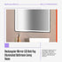 Rectangular Mirror LED Anti-Fog Illuminated Bathroom Living Room