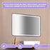 Rectangular Mirror LED Anti-Fog Illuminated Bathroom Living Room