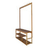 97x168cm Hallway Bench Coat Rack Stand Multifunctional Hall Shelf Entryway