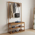 97x168cm Hallway Bench Coat Rack Stand Multifunctional Hall Shelf Entryway