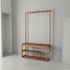 97x168cm Hallway Bench Coat Rack Stand Multifunctional Hall Shelf Entryway