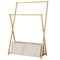 100x155cm Clothes Rail Rack Rack Garment Rack Freestanding Hanger Bedroom Clothing Rack With Lower Storage Shelf