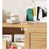 150cm Bamboo TV Cabinet Entertainment Unit with 3 Sliding Doors TV Stand Storage