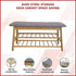 Bamboo Shoe Storage Bench Entryway Shoe Rack Cabinet with Cushion Seat & Hidden Storage