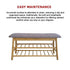 Bamboo Shoe Storage Bench Entryway Shoe Rack Cabinet with Cushion Seat & Hidden Storage