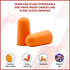 Foam Ear Plugs Disposable 200 Pairs Noise Cancelling Plane Sleep Snoring