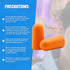 Foam Ear Plugs Disposable 200 Pairs Noise Cancelling Plane Sleep Snoring