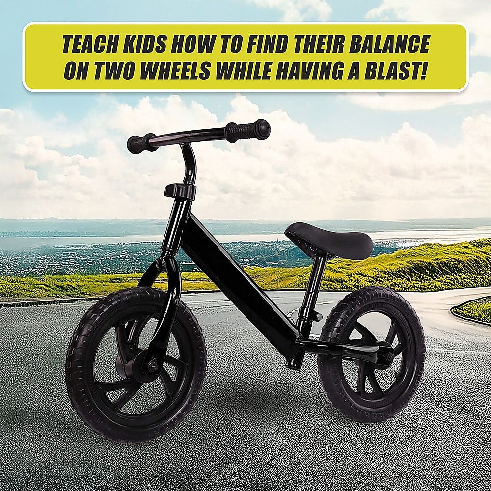 Kids Ride On Push Bike Balance Bicycle with Training Wheels for Toddlers