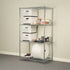 Wire Storage Rack – 120x45cm Chrome Shelving with Fixed Legs