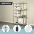 Wire Storage Rack – 120x45cm Chrome Shelving with Fixed Legs