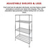 Wire Storage Rack – 120x45cm Chrome Shelving with Fixed Legs