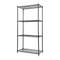 Modular Wire Storage 120x45cm Steel Shelving Black With Fixed Legs For Garage Kitchen Or Retail Storage