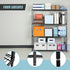 Modular Wire Storage 120x45cm Steel Shelving Black With Fixed Legs For Garage Kitchen Or Retail Storage