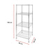 Modular Wire Storage Shelf 600 x 600 x 1800mm Steel Shelving