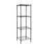 Modular Wire Storage 60x60cm Steel Shelving Black With Fixed Legs For Garage Warehouse Or Kitchen Organisation