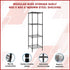 Modular Wire Storage 60x60cm Steel Shelving Black With Fixed Legs For Garage Warehouse Or Kitchen Organisation