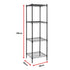 Modular Wire Storage 60x60cm Steel Shelving Black With Fixed Legs For Garage Warehouse Or Kitchen Organisation