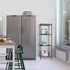 Modular Wire Storage 45x45cm Steel Shelving Black With Fixed Legs For Garage Warehouse Or Kitchen Organisation