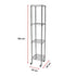 Modular Wire Storage 45x45cm Steel Shelving Chrome With Wheels For Garage Warehouse Or Kitchen Organisation