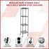 Modular Wire Storage 45x45cm Steel Shelving Black With Wheels For Garage Warehouse Or Kitchen Organisation
