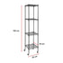 Modular Wire Storage 45x45cm Steel Shelving Black With Wheels For Garage Warehouse Or Kitchen Organisation