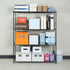 Modular Wire Storage 120x60cm Steel Shelving Black With Fixed Legs For Garage Warehouse Or Kitchen Organisation