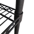 Modular Wire Storage 120x60cm Steel Shelving Black With Wheels For Garage Warehouse Or Kitchen Organisation