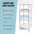 Wire Storage Rack – 35x35cm Chrome Shelving with Fixed Legs