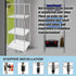 Wire Storage Rack – 35x35cm Chrome Shelving with Fixed Legs