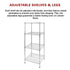 Wire Storage Rack – 35x35cm Chrome Shelving with Fixed Legs