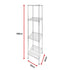 Wire Storage Rack – 35x35cm Chrome Shelving with Fixed Legs
