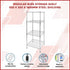 Modular Wire Storage Shelf 350 x 350 x 1800mm Steel Shelving