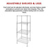 Modular Wire Storage Shelf 350 x 350 x 1800mm Steel Shelving