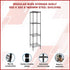Modular Wire Storage 35x35cm Steel Shelving Black With Fixed Legs For Garage Warehouse Or Kitchen Organisation