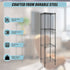 Modular Wire Storage 35x35cm Steel Shelving Black With Fixed Legs For Garage Warehouse Or Kitchen Organisation